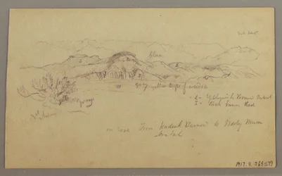 Tegning, Fjelltopper, 22. februar 1868