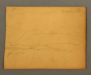 Tegning, fjell, mars 1856