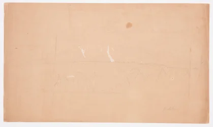 Tegning, Mt. Katahdin, fra Katahdin-sjøen, Maine, 1852