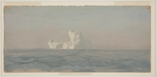 Tegning, utenfor isfjell, Newfoundland, juni 1859
