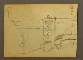 Tegning, Pilazzo over vann, muligens 1868–69