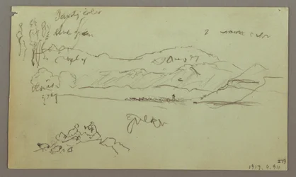 Tegning, steinbue, steinbase, 27. april 1868