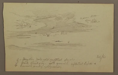 Tegning, Topp og himmel, juli 1881
