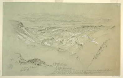 Tegning, El Arabah-dalen, 21. februar 1868