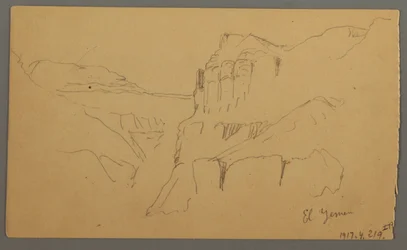 Tegning, Valleyside, februar 1869