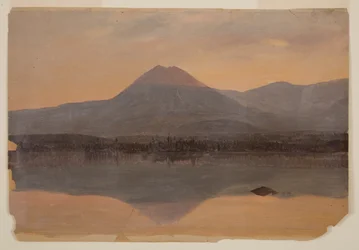 Katahdin-fjellet fra Katahdin-sjøen