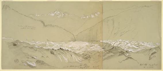 Øvre Aletschbreen med Great Fusshorn