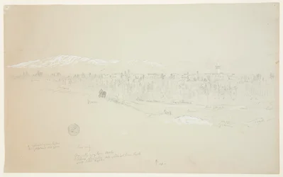 Landsbyen Kuseiyeh, Libanonfjellet i det fjerne