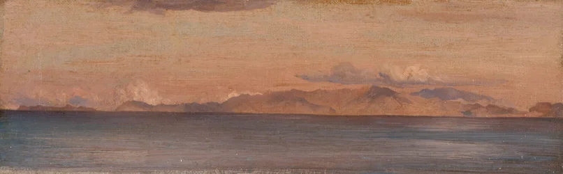 'Fjern utsikt over fjell i Egeerhavet', 1867