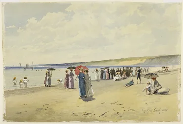 The Beach, 1888 (wc på papir)