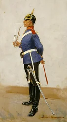 Infanterioffiser, full kjole