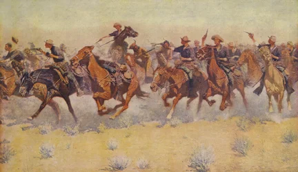 The Charge, fra Colliers Weekly, pub.1906