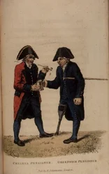 En Chelsea-pensjonist og en Greenwich-pensjonist fra Ackermanns World in Miniature