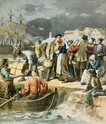 Avreise av bretonske fiskere