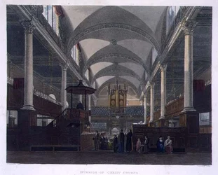 Interiør i Christ Church, fra 