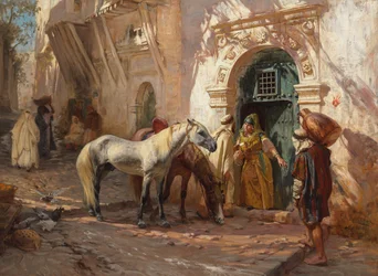 En scene i Nord-Afrika, 1885