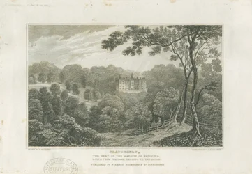 Beaudesert Hall and Park: gravering, nd [c 1830]