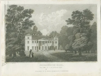 Chillington Hall: gravering, nd [1830] (trykk)