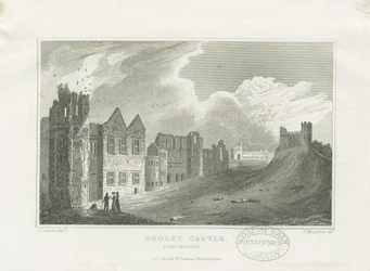 Dudley Castle - The Keep: stålgravering, nd [1800-tallet] (trykk)
