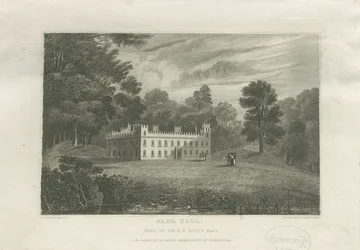 [Flott] Barr Hall: gravering, og [midten av 1800-tallet]
