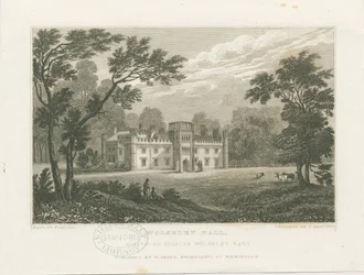 Wolseley Hall: stålgravering, nd [c 1830] (trykk)