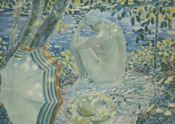 På bredden, ca. 1915 (olje på lerret)