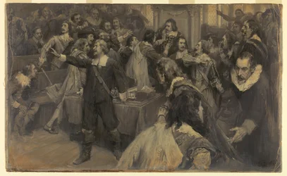 Scene i House of Parliament, 2. mars 1629