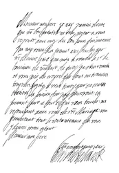 Brev av Henrietta Maria, dronning av Charles I, 1600-tallet 1865.