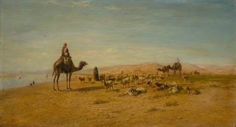 On the Banks of the Nile (olje på lerret)
