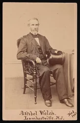 Portrett av Ashbel Welch 1809-1882, før 1882.