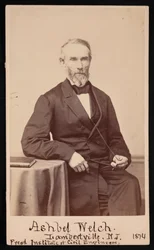 Portrett av Ashbel Welch 1809-1882, mai 1874.