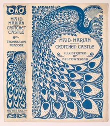 Bokomslag til «Maid Marian» og «Crotchet Castle» av Thomas Love Peacock, utgitt 1900