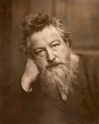 William Morris, 1887 (sepia-bilde)