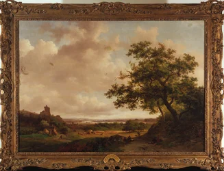 Utsikt over Maas, Holland, 1859