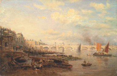 Themsen og Waterloo-broen fra Somerset House