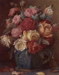 Roser i en vase