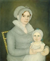 Mrs. John Harrisson og datter