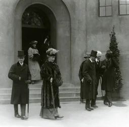 King George V og Queen Mary ved London Zoo Aquarium, 1924