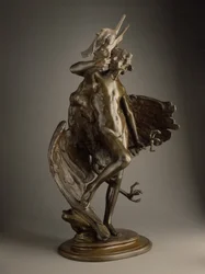 Young Faun and Heron