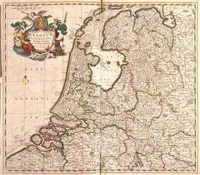 Kart over den belgiske føderasjonen (Belgia) (radering