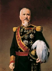 Portrett av Arsenio Martinez Campos Anton (1831-1900), spansk politiker og militær, ca. 1880 (olje på lerret)
