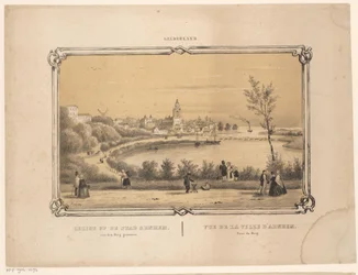 Utsikt over Arnhem Utsikt over byen Arnhem tatt fra den Berg (tittel på objekt) Gelderland (serietittel på objekt)