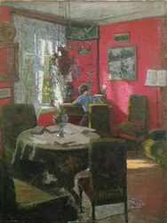 Interiør (olje på lerret)