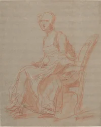 Sittende kvinne
