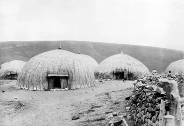 Kaffir Huts, Sør-Afrika, ca. 1914
