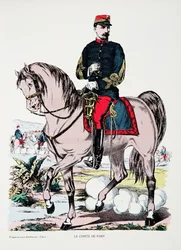 Greven av Paris, fra History of the Third Republic, Vol. I, Politisk historie, pub.1933 (farge litho)