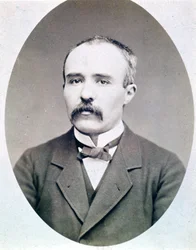 Fotografi av Georges Clémenceau young (1841 - 1929) rundt 1870 - 1880.