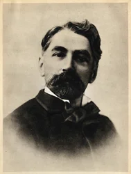 Portrett av Etienne Mallarme i 1869, dette Stephane Mallarme