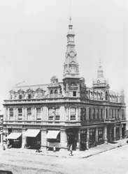 Utsikt over Johannesburg, ca. 1900 (bw-bilde)