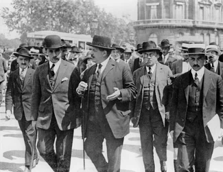 Édouard Herriot etter møtet med Cartel des Gauches i Palais dOrsay, 7. juni 1924